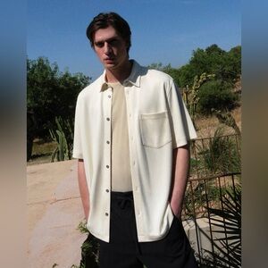 COS Oversized Mens Button Down Top Size M Boxy Streetwear Quiet Luxury
